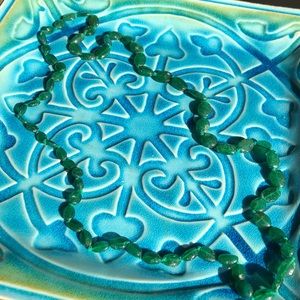 Vintage Green Stone Necklace